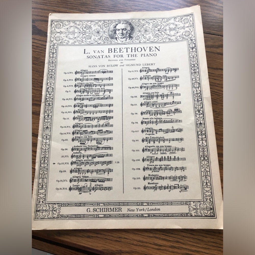 Moonlight Sonata Sheet Music, 19 Pages